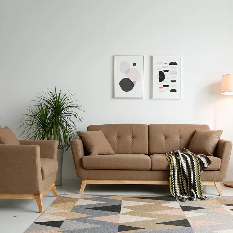 2018 Newest Fabric Scandinavian Sofa Product On Alibaba
