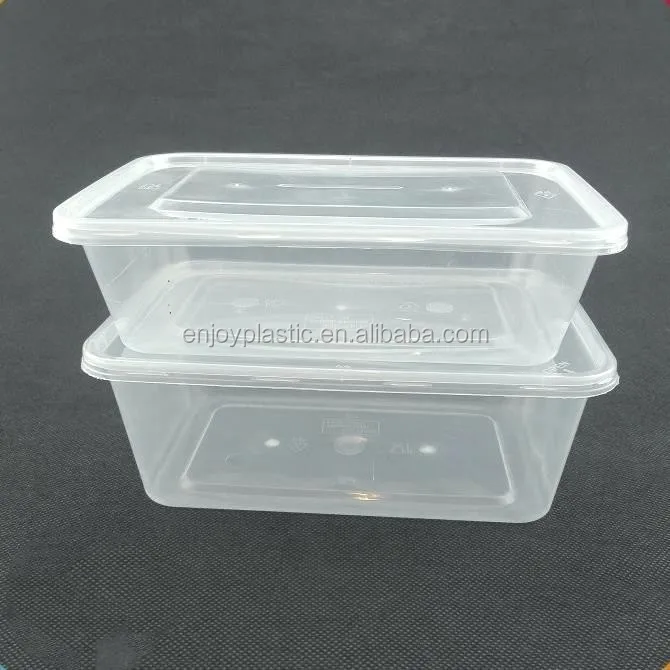 Wholesale Take Away 650cc Disposable Lunch Plastic Box Food Container
