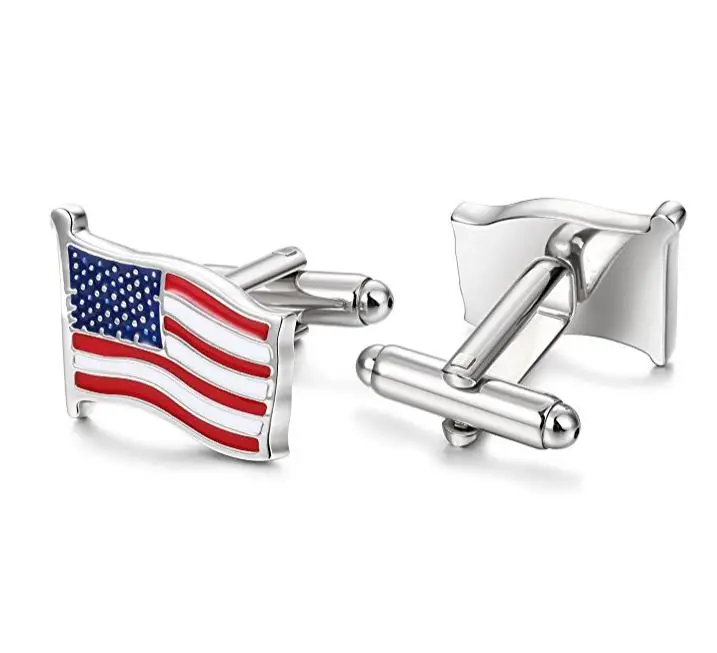 American Flag Cufflinks for Men Business Wedding 2.JPG