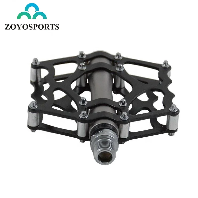 

ZOYOSPORTS MTB Ultralight CR-MO spindle Cycling Pedals Mountain Road Bike Pedal 3 bearings Aluminum Alloy Hollow Bicycle Pedal, Black, white, green, red, blue or as your request