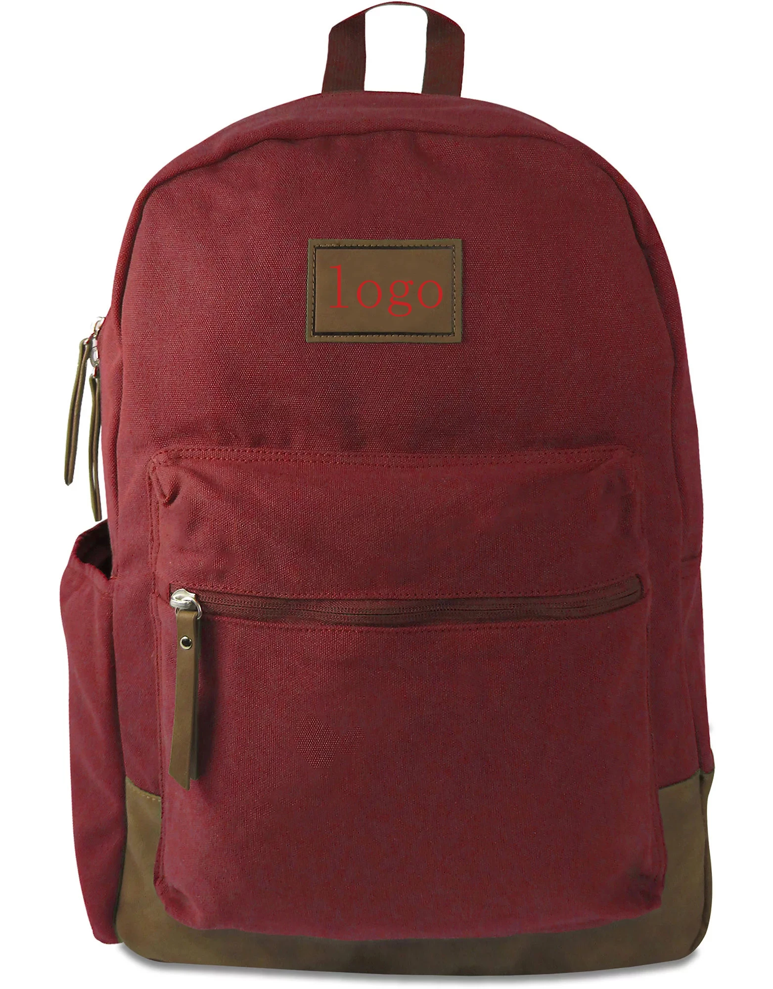 

2019 Fashion Custom Cotton Canvas School Backpack for Students, Customized color