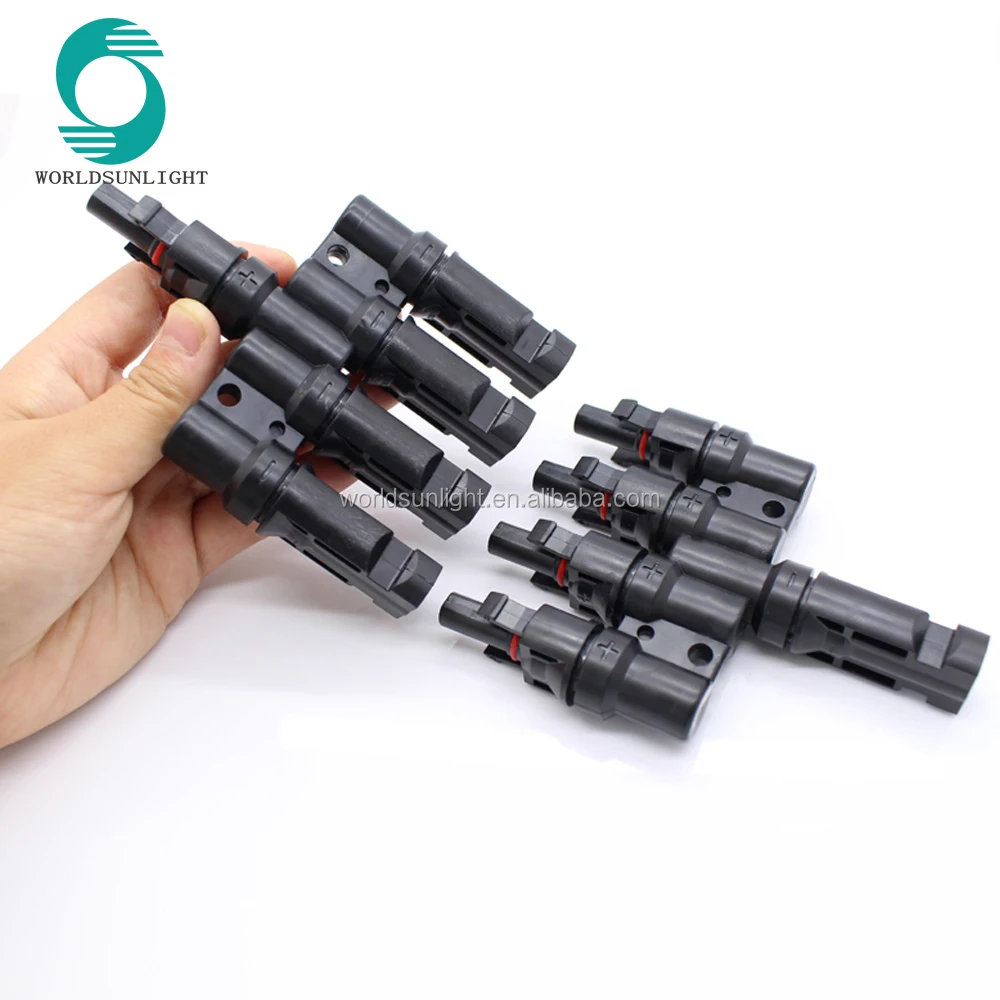 WSPVT4 CE TUV approved Waterproof IP67 T4 solar mc4 t-branch connector pv mc4 t branch connector