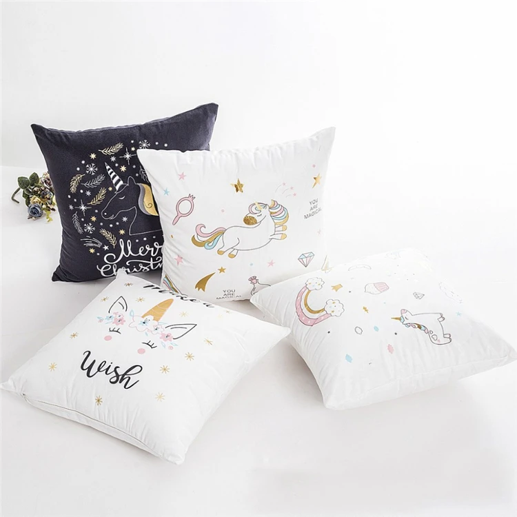 white plush throw pillows