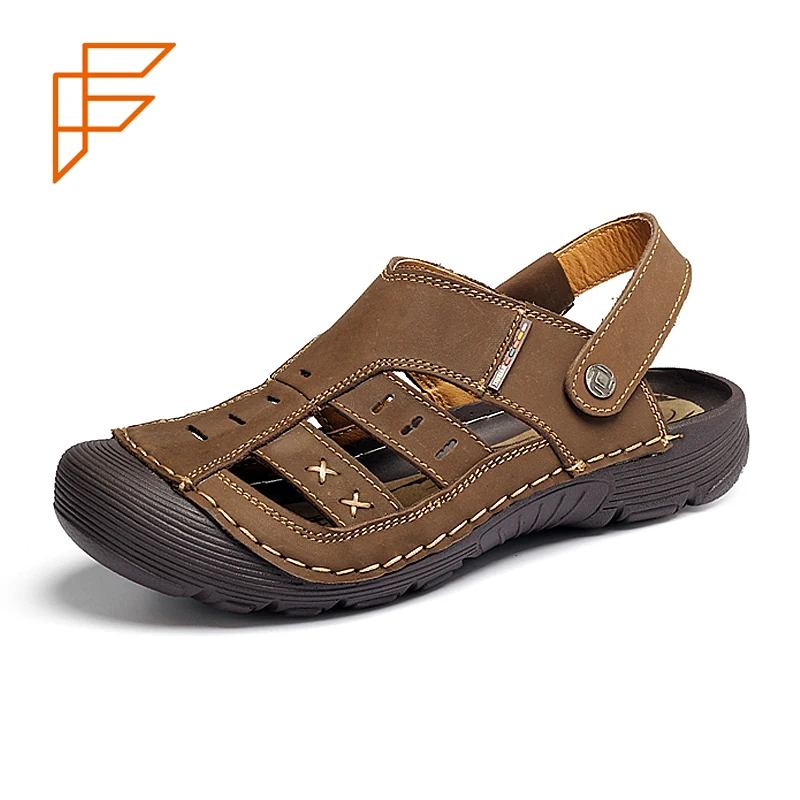 Topsion Best Selling Products In Ethiopia Spanish Genuine Leather Mans Sandal Shoes