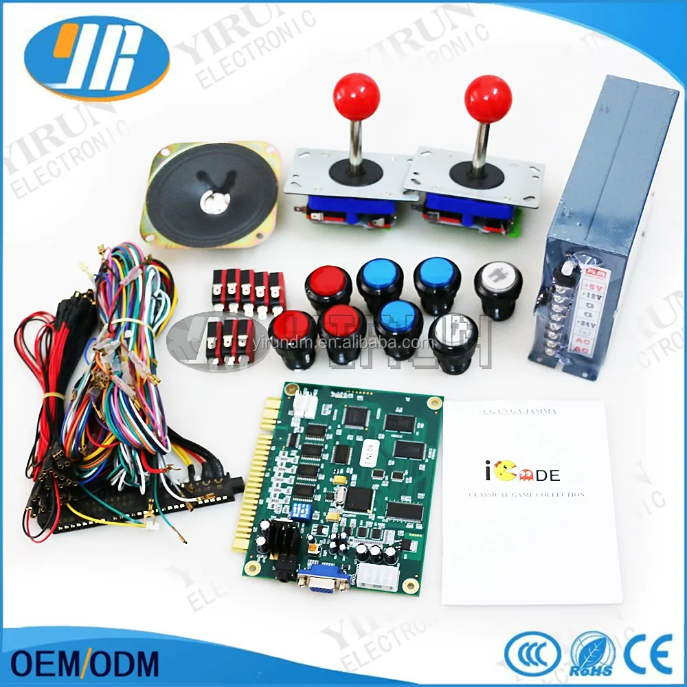 Classic 60 In 1 Diy Arcade Bundles Kits Parts With Jamma Harness Joystick Push Button Arcade Game Machine Parts Buy 60 In 1 Jamma Board Arcade Bundles Kits Diy Clock Kit Product On Alibaba Com