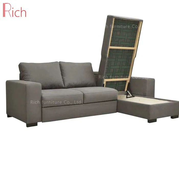 L Shaped Corner Fabric Modern Divan 3 Seater Sofa Bed Furniture Living