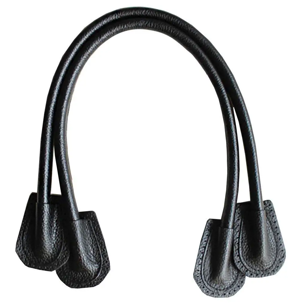 Black Kz0009 Wento Pair 0.4 Wide 21.6 Inch Handbag Handles,genuine Leather Handles,cowhide Leather Strap for Handbag,cowhide Leather Handbag Handles