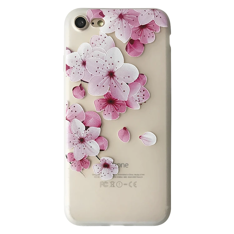

New Arrivals 2020 Embossed Painting Phone Cover Colorful flower Case for iPhone 7 XS MAX XR Floral Case Wholesale