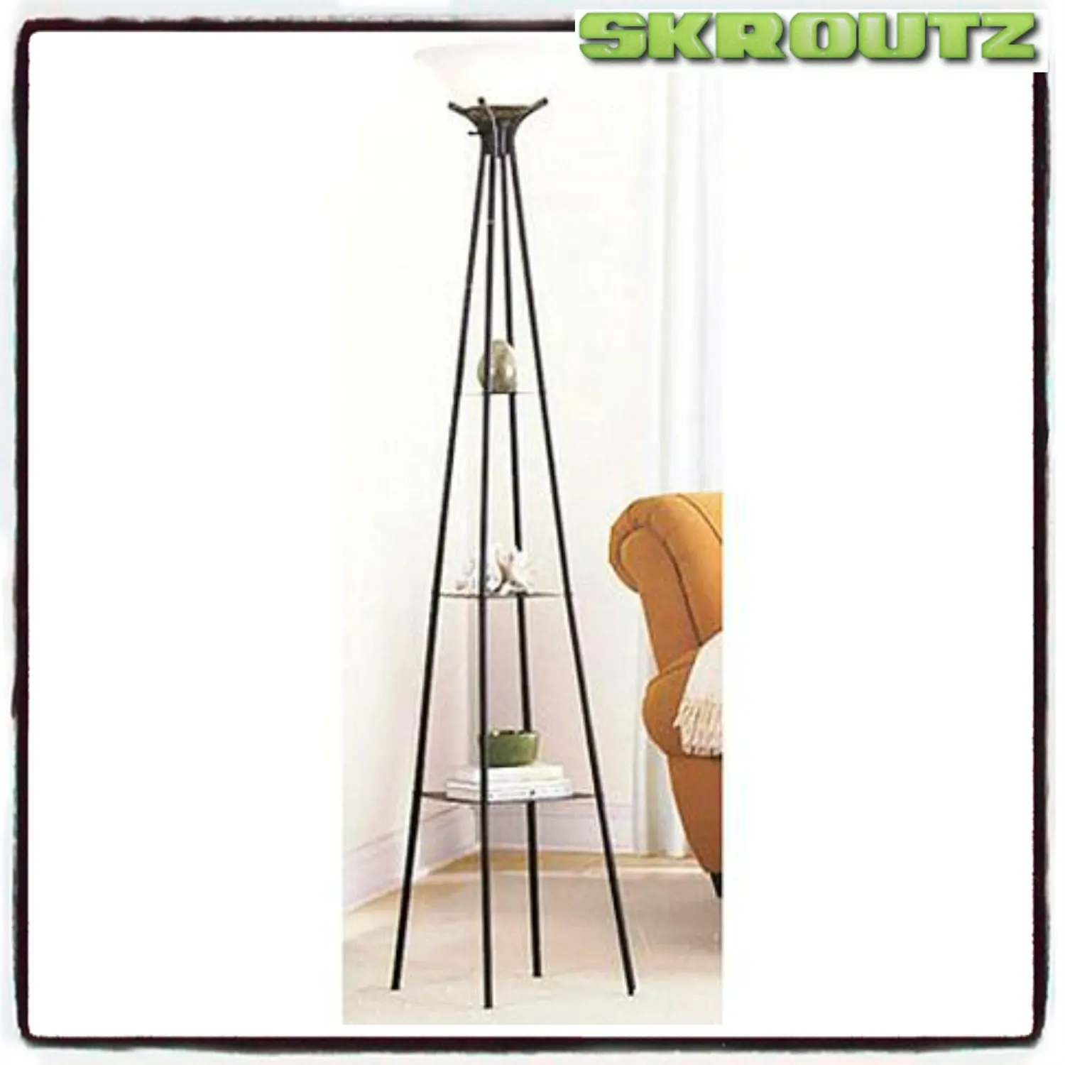 Buy Mainstays Etagere Floor Lamp With Cfl Bulb Charcoal In Cheap