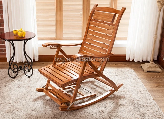 
High quality cheap price living room folding chair used rocking bamboo chairs 