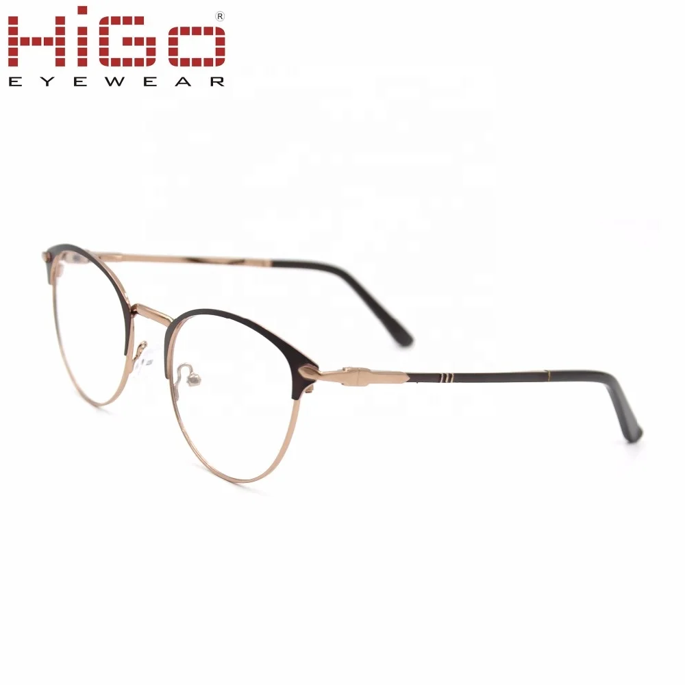

Fashionable Stainless Steel Eyewear China Retro Cat Eye Spectacles New Optical Glasses for Gold Metal Eyeglass Frame