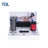 Plexiglass Bluetooth Speaker Display Stand With Stainless Steel Button
