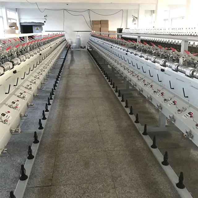 High speed grooved drum yarn hank to bobbin coil winding machine manufacturer