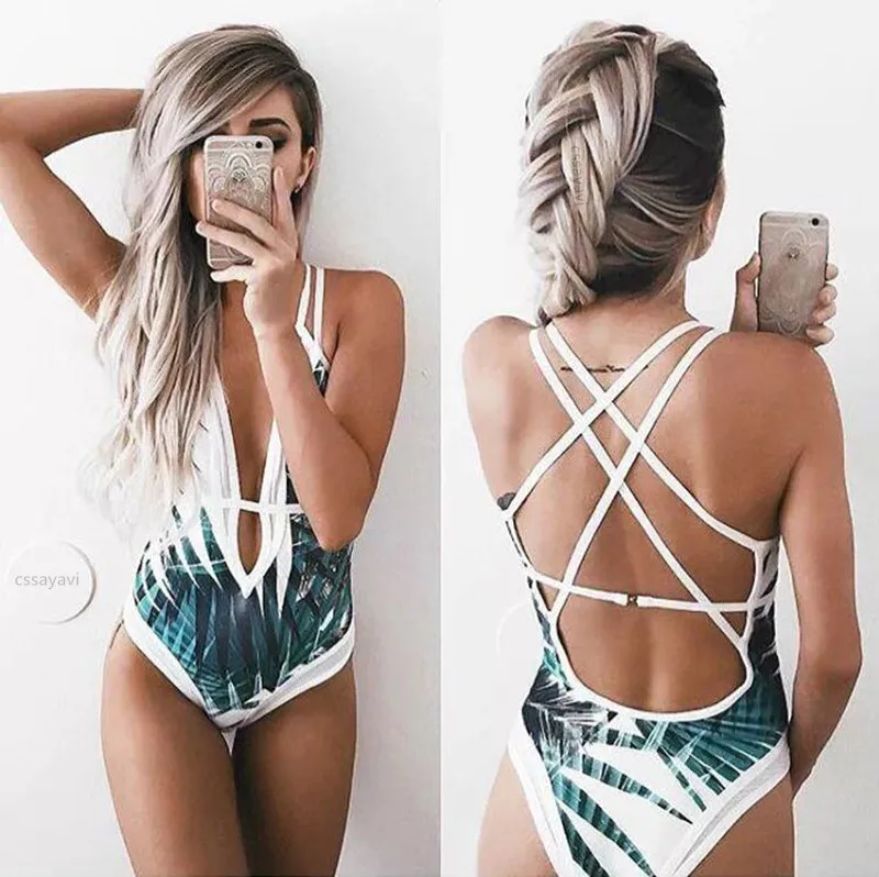 

2019 Floral swimsuit sexy hot two piece printed bathing suit fashion bikini, Picture