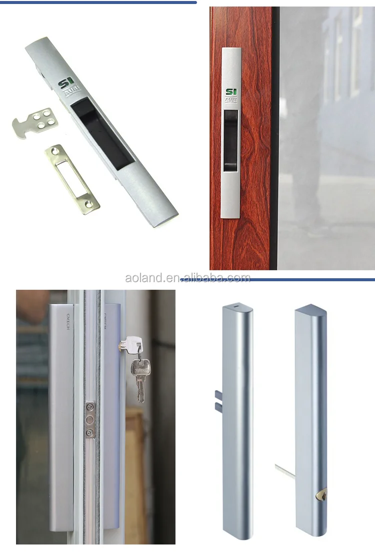 Aluminum tempered glass entry sliding door  2019 commercial door design