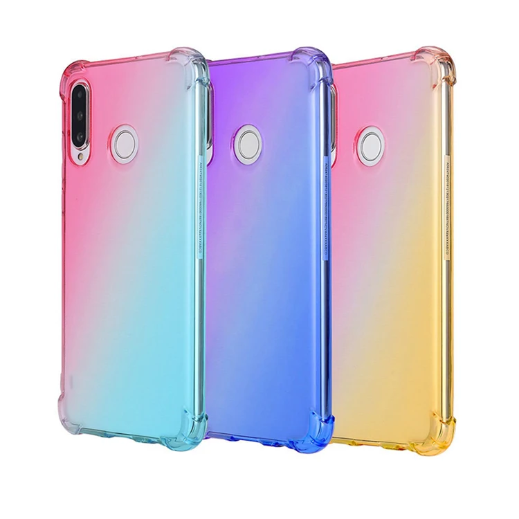 

HOCAYU New Coming Dual Color Ultra Slim Tpu Mobile Phone Case For Huawei Nova 4E