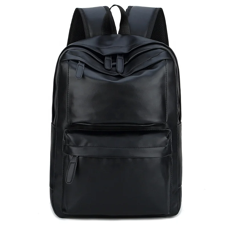 

Low MOQ leather bookbag preppy day vintage bagpack pu leather men outdoor backpack, Oem available