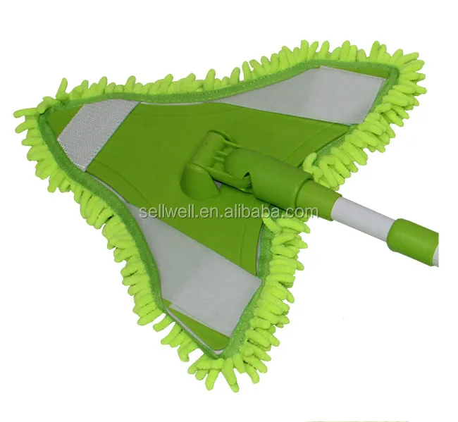 Folding Window Cleaning Mop Microfiber Triangle Dust Mops For Tile