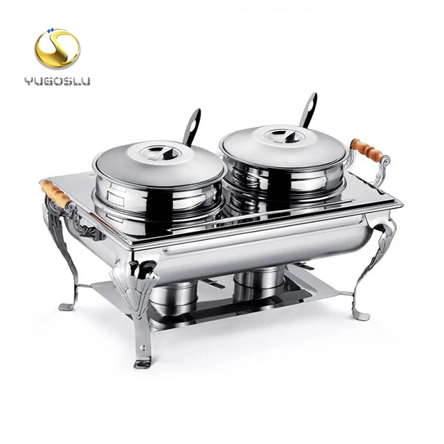 Electric Chafing Dish 8 Quart Chafing Dish Buffet Set Full Size Stainless Steel Chafing Dish