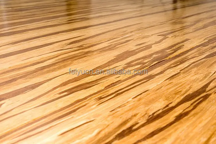 Tiger Stripe Strand Woven Bamboo Flooring Timber Flooring Stained