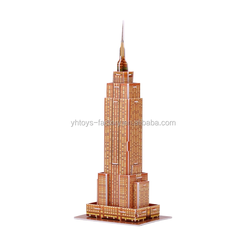 Educational Toys Puzzle U.S. Empire State Building Model Toys World Famous Architecture 3D Puzzle For Kids