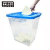 100% polypropylene transparent ballot Box 80l plastic storage boxes