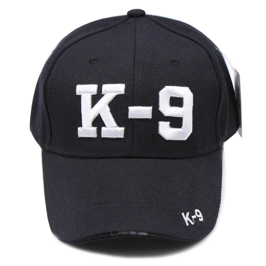 K9 NWT Baseball Cap Adjustable Large Embroidery Color Black 3 PACK 