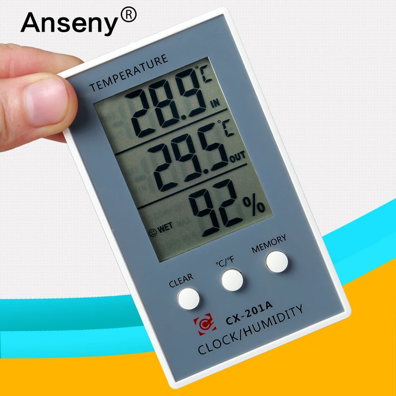 Kleine elektronische aufnahme hygrometer/LCDdisplay digital
