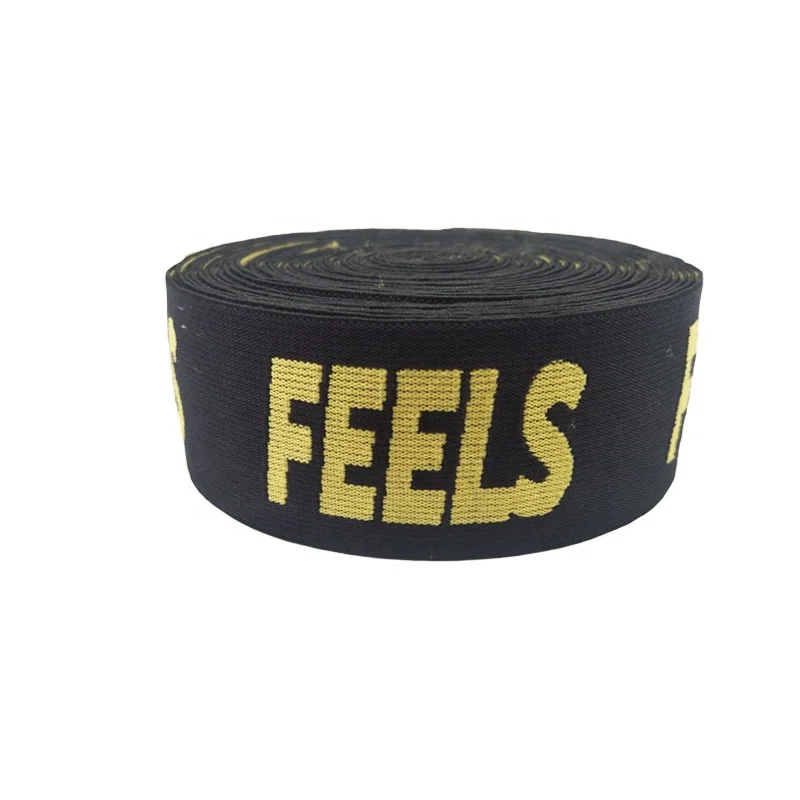 

custom 35mm colorful nylon woven wholesale elastic band for waistband, Customized