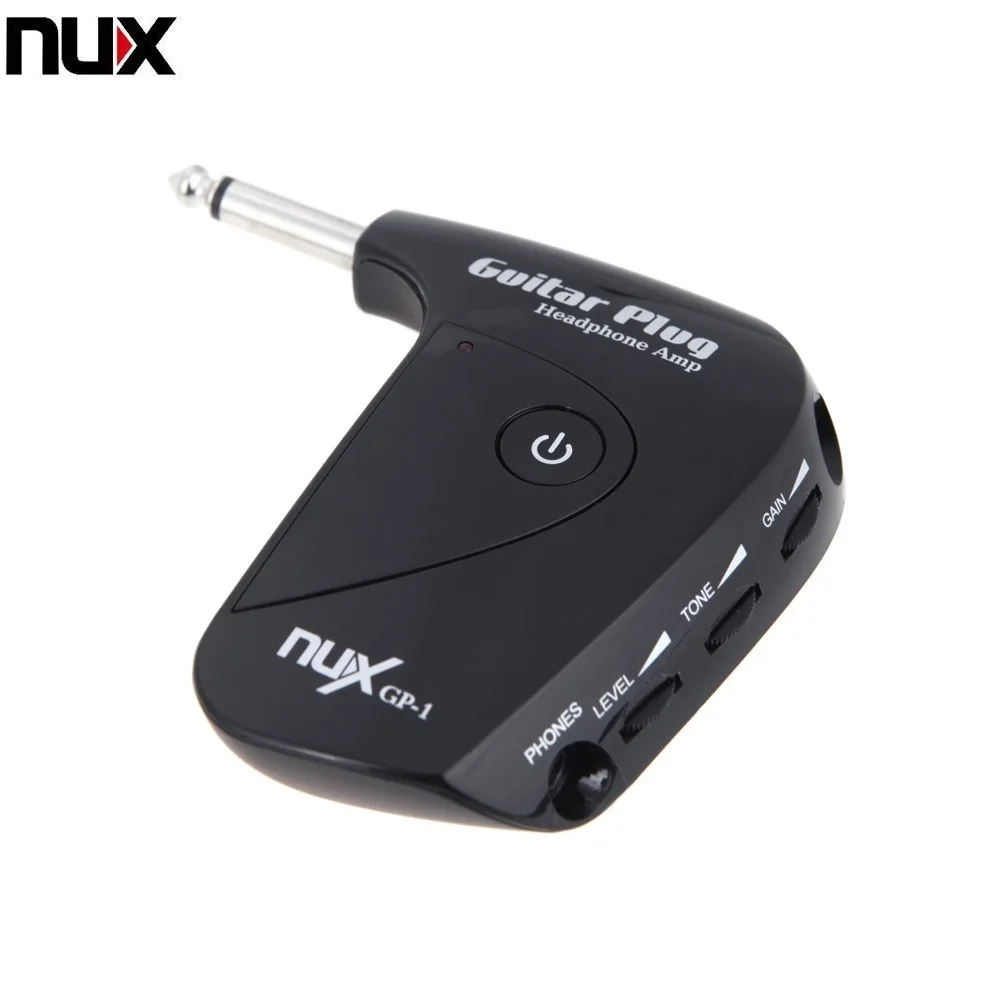 

NUX GP-1 For Guitar Accessories Electric Guitar Plug Amplifier Amp Mini Headphone Built-in Distortion Effect Guitar Parts, As picture