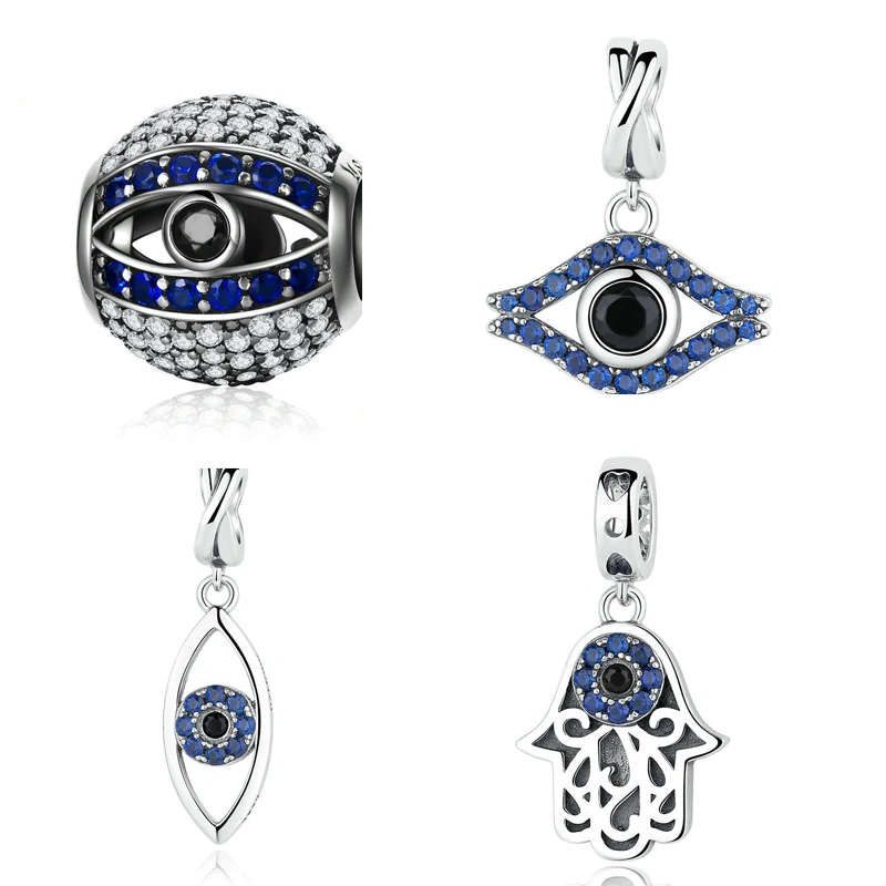 

China jewelry factory wholesale turkish evil eye pendant charm bracelet