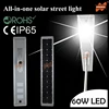 60W LED Solar Power Street Light 90W Solar Panel 48Ah Battery All in one, solar auto sensor light, integrated solar street light