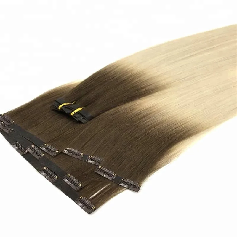 

Full Head Set 150g 18inch Peruvian hair Clip Human Hair Extension