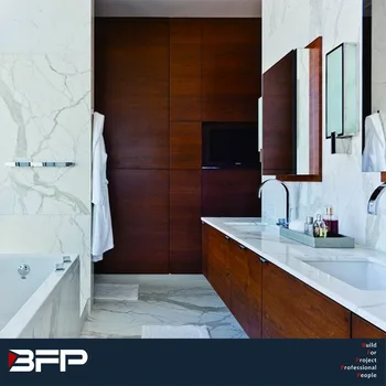 Wood Veneer Commercial Waterproof Bathroom Vanity Units For Hotel Wood Veneer Commercial Waterproof Bathroom Vanity Units For Hotel