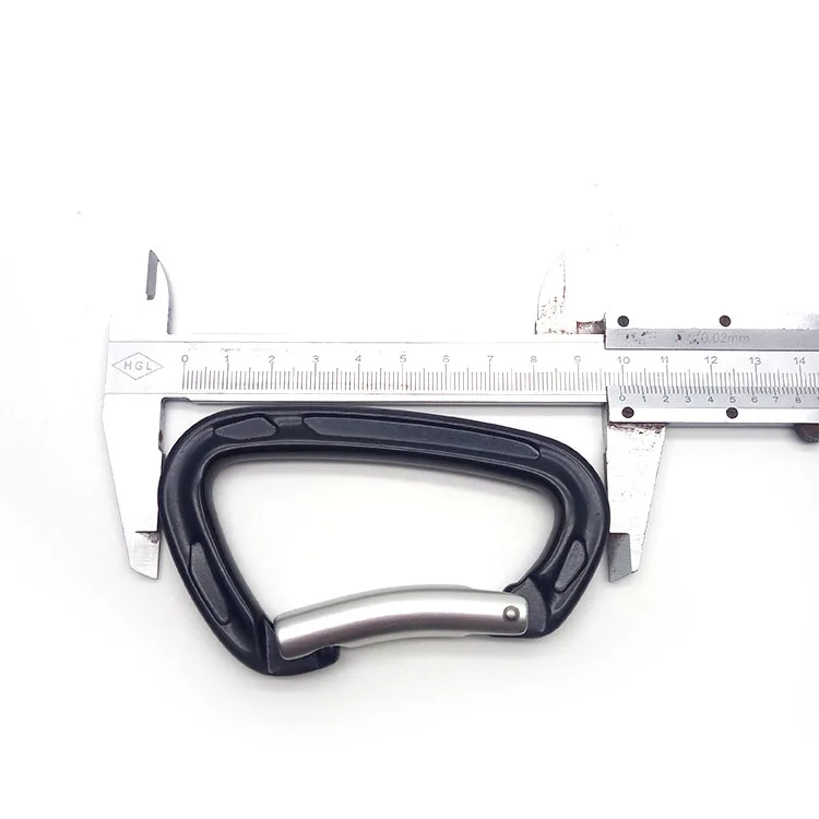High Quality D Shaped Snap Hook Tensile Aluminum Carabiner for Rock Climbing/Hiking