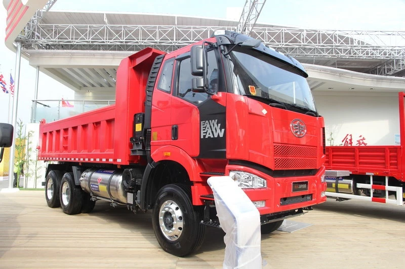 faw j6p heavy truck 350 hp 6x4 6 m dump truck