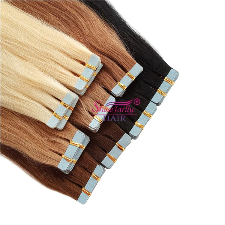 Cheap Russian Remy Human Hair Blonde Sticker Extensions Wholesale