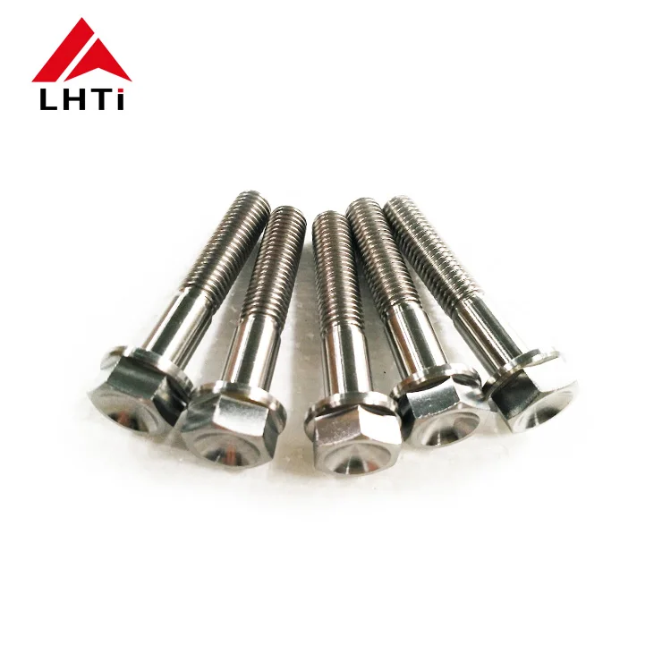 Flange Bolt Dimple Head Rainbow Colors Bolts for Motorcycle M8 Titanium 10-15days Machining,cnc CN;SHA LHTI Din6921,iso 7380