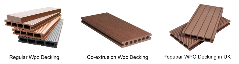 Good Quality Hollow Outdoor Wood Plastic Composite Deck