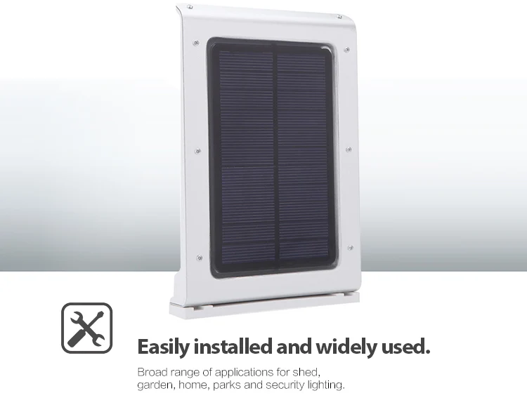 Newest design outdoor motion waterproof off grid 12v solar sensor wall light