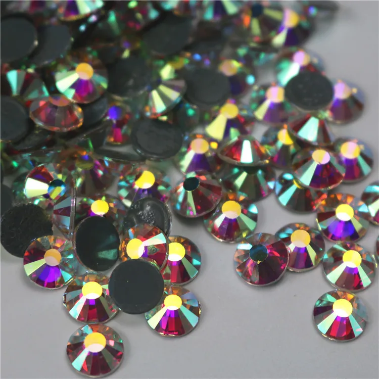 

Exquisite 14 cuts 2058 hot fix crystal AB hotfix rhinestones,AB crystal hotfix stones perfectly fit for dance dress, bags, shoes