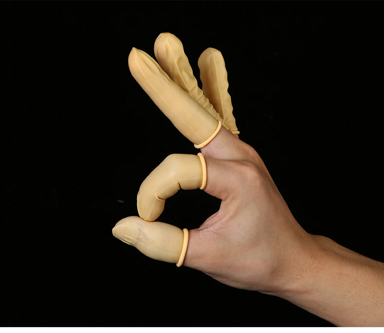 Jia Chuang Electronic Cleanroom Yellow Latex Finger Cots Buy Silicone