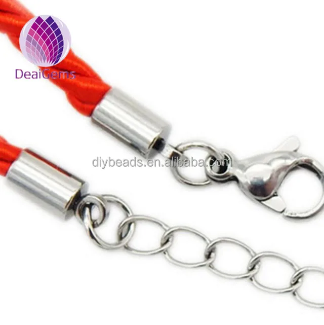 

316L stainless steel connectors 1.5mm ID lobster clasp for necklaces