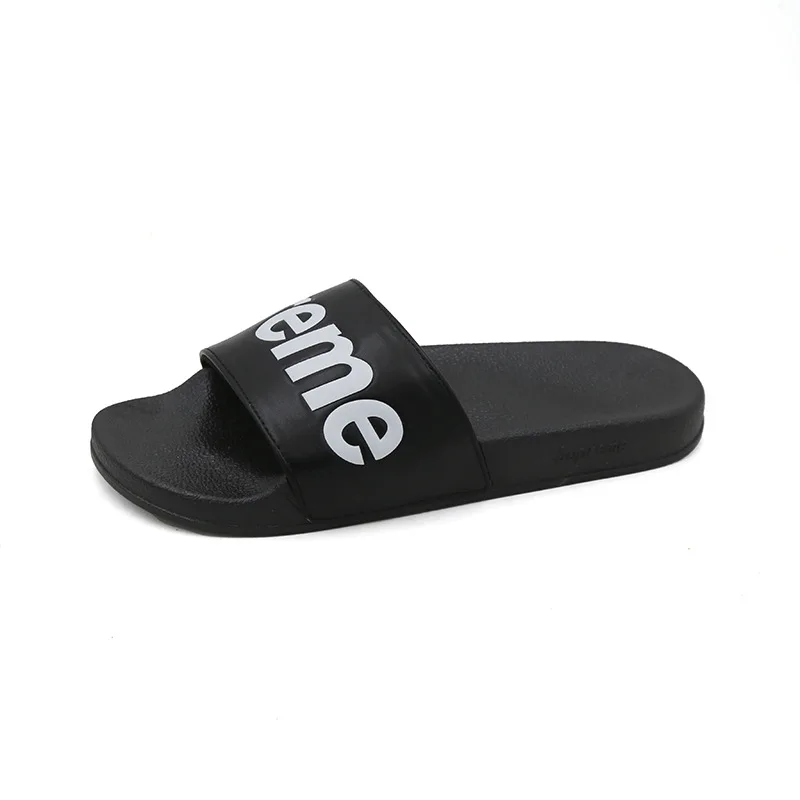 

New fashion wear ins tide slippers men and sandals for shoes women letters slip supine slippers, White/red/black/red+white