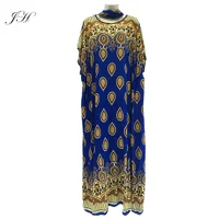 

2019 New model abaya in dubai summer plus size moroccan clothing printed muslim dress wholesale