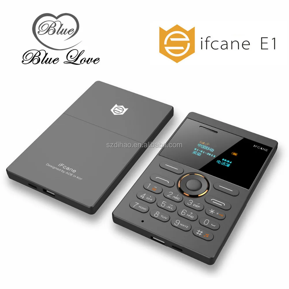 

DIHAO IFcane E1 GSM quad band single sim card mini cell phone iFcane E1 GSM phone