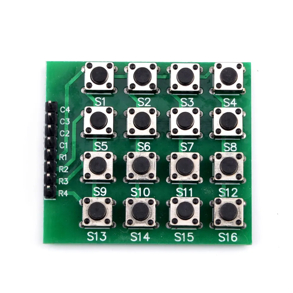 8 Pin 4*4 Matrix 16 Keys Button Keypad Keyboard Breadboard Module Mcu ...
