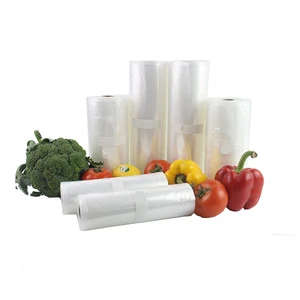 Image of PE PA Vaccum Seal Roll Embossed Vacuum Food Sealer Bag Rolls