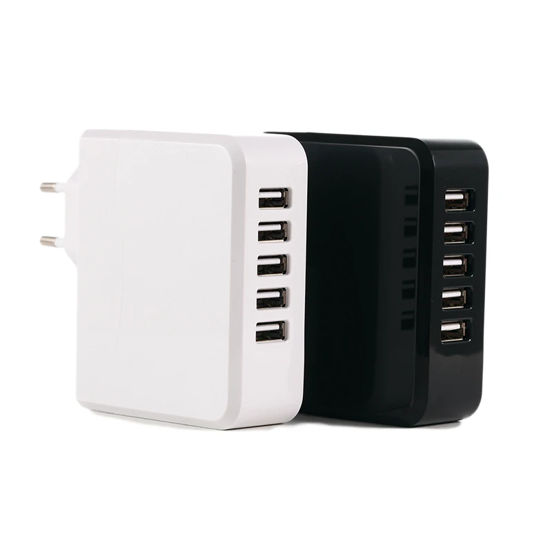 Portable Wallmount desktop interchangeable plugs Smart 5V USB 2 3 4 5 ports usb charger for