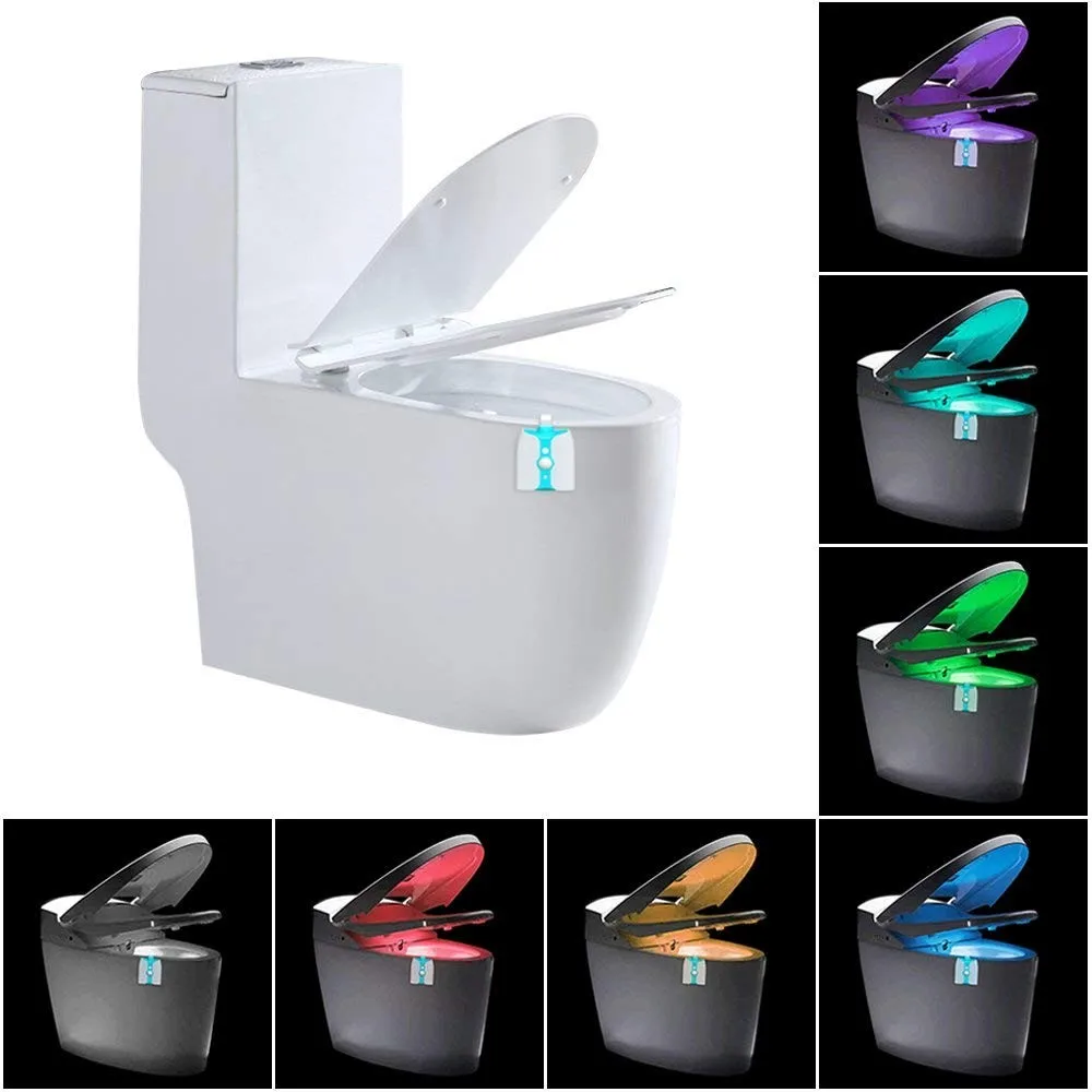 Waterproof Toilet Led Night Light Motion Activated Sensor Bathroom